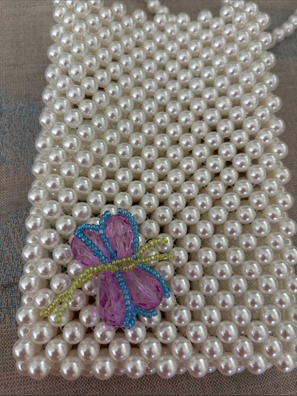 Faux pearl crossbody - Picture 2 of 3